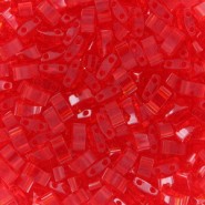 Miyuki half tila 5x2.4mm Perlen - Transparent light red HTL-140